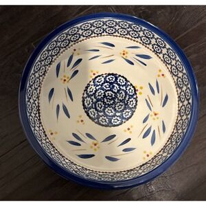 Temptations Old World Blue Floral 9 Inch Round Pie Quiche Pan‎ Casserole Baker